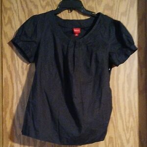 Merona Black Short Sleeve Blouse
